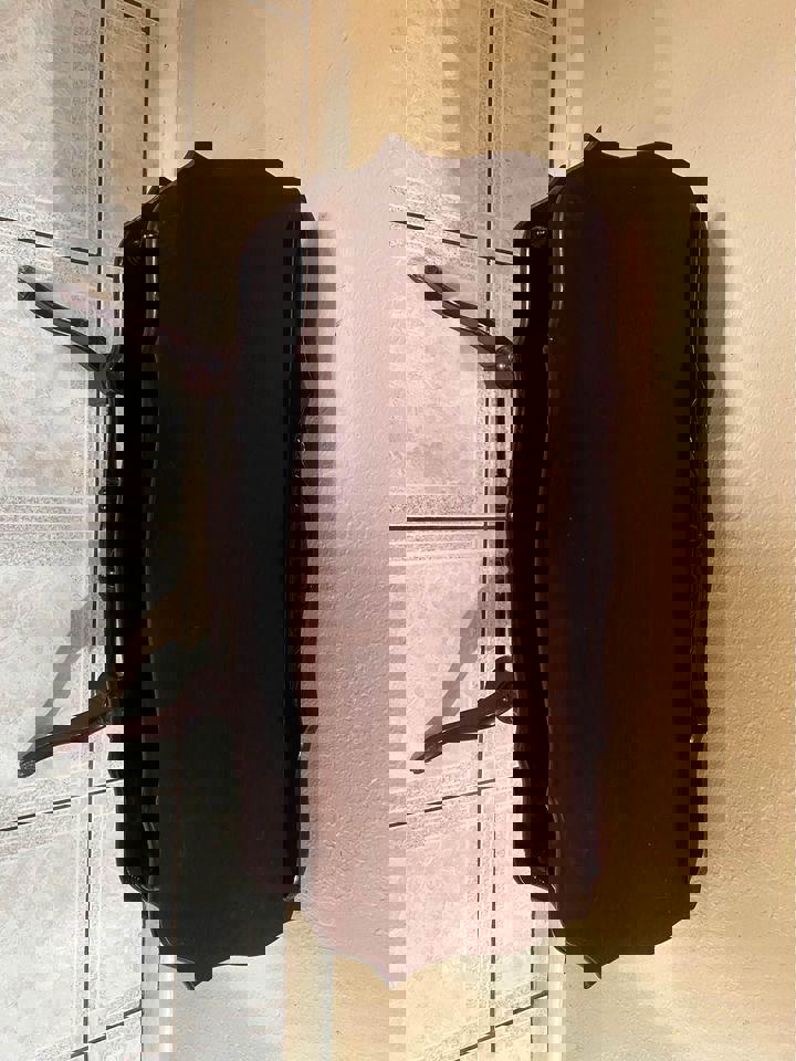 Mahogany hall stand Telephone table end table bedside table brass paws antique