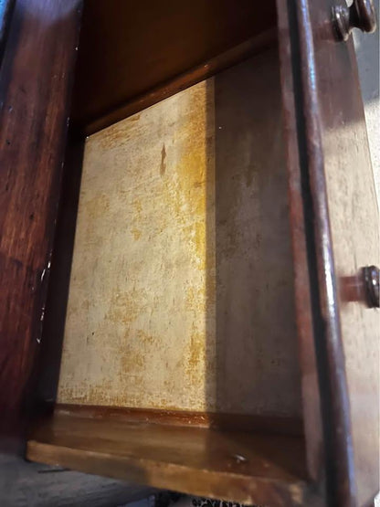 antique mahogany large display cabinet sideboard wall unit comes into 3 parts