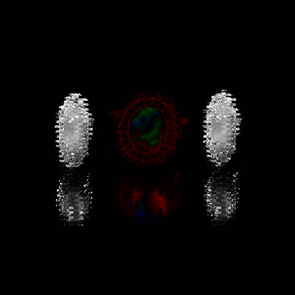 Natural jelly opal in 925 silver rose gold ring plated adjustable size brand new Xmas gift for her