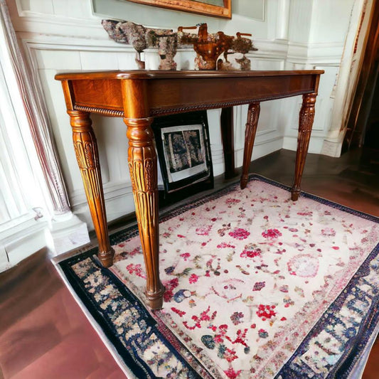 Solid timber with nice hand caving hall stand hall table end tall 126 x46x76 cm