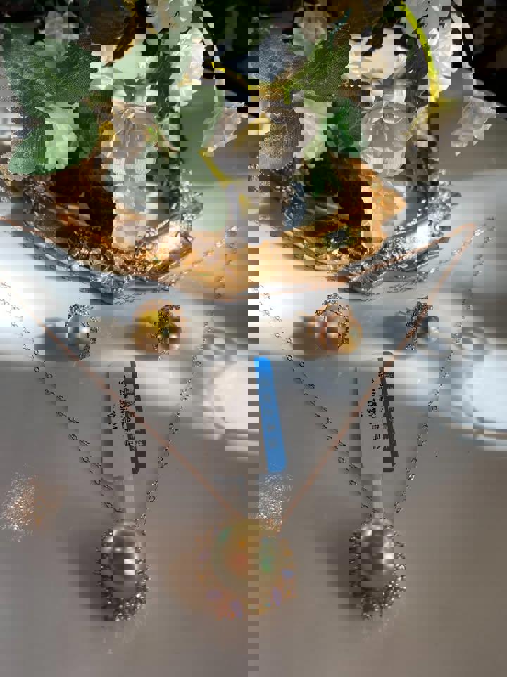 SouthSea gold natural pearl pendent earrings gold plated s925 silver ertificate