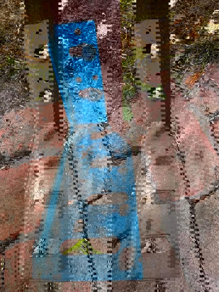 Antique solid mahogany double bed head and tail parts