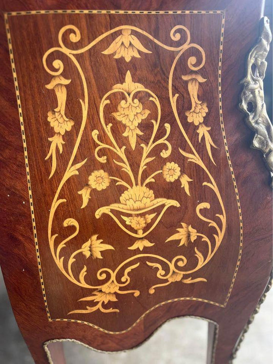 82x40x80h cm Elegant French 18th Century Commode Louis XV hall stand marble top