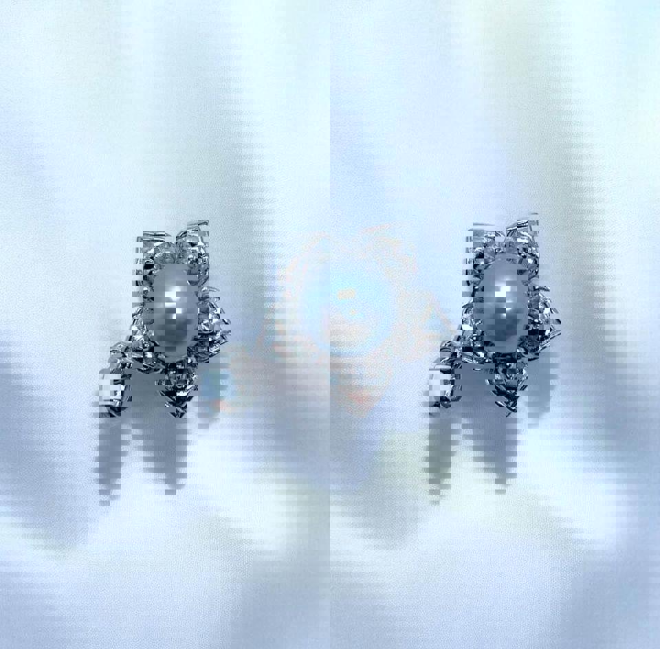 S925 Seawater Tahitian pearl black Pearl Pendant with certificate