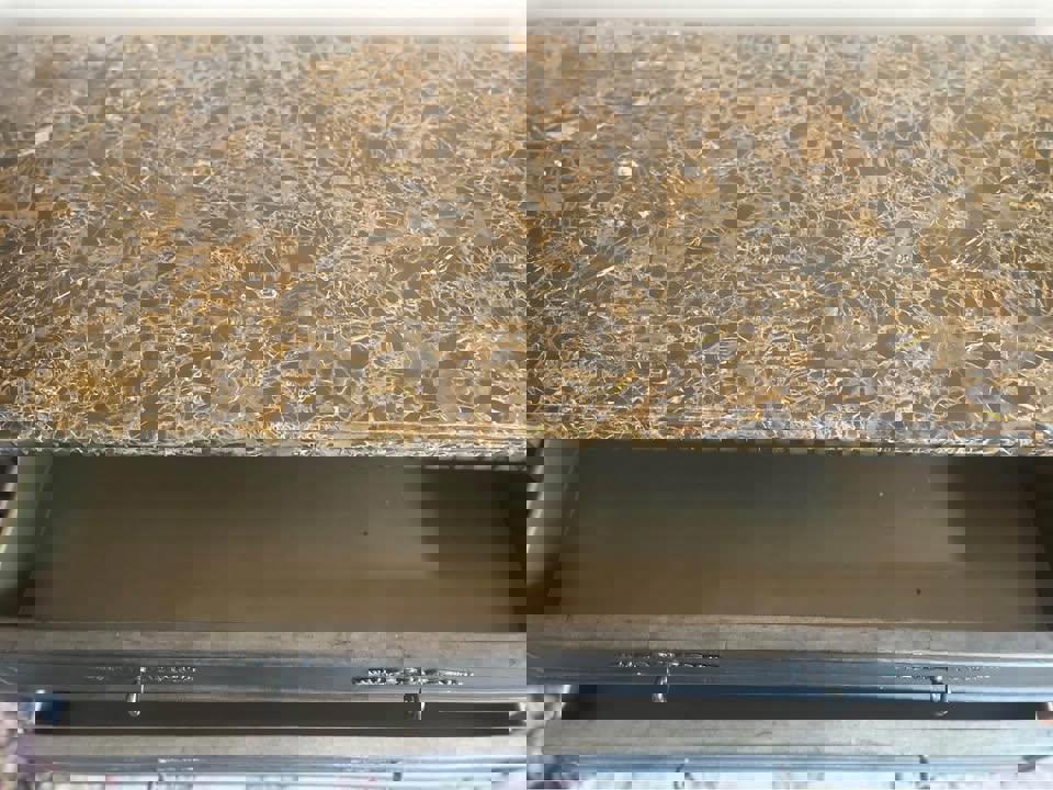 Baroque antique marble top chest of drawers hall stand Morocco  style