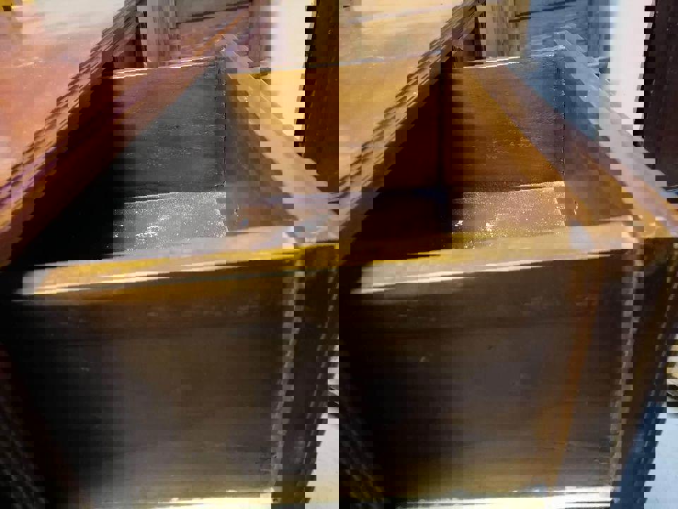 105×46×87h cm tall boy chest of drawers sideboard TV unit solid timber refurbished