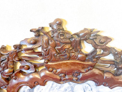 Exquisite Antique Qing Dynasty 150 years old Sofa Set - Hand-Carved Rosewood & Marble