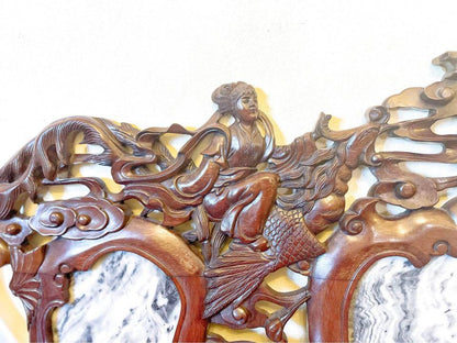 Antique Qing Dynasty 150 years old Sofa Set  Hand-Carved Rosewood & Marble