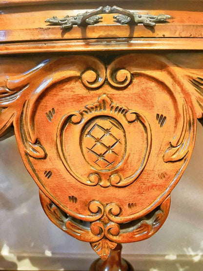 Rococo Antique Reproduction Dressing Tables hall stand with hand carved lady