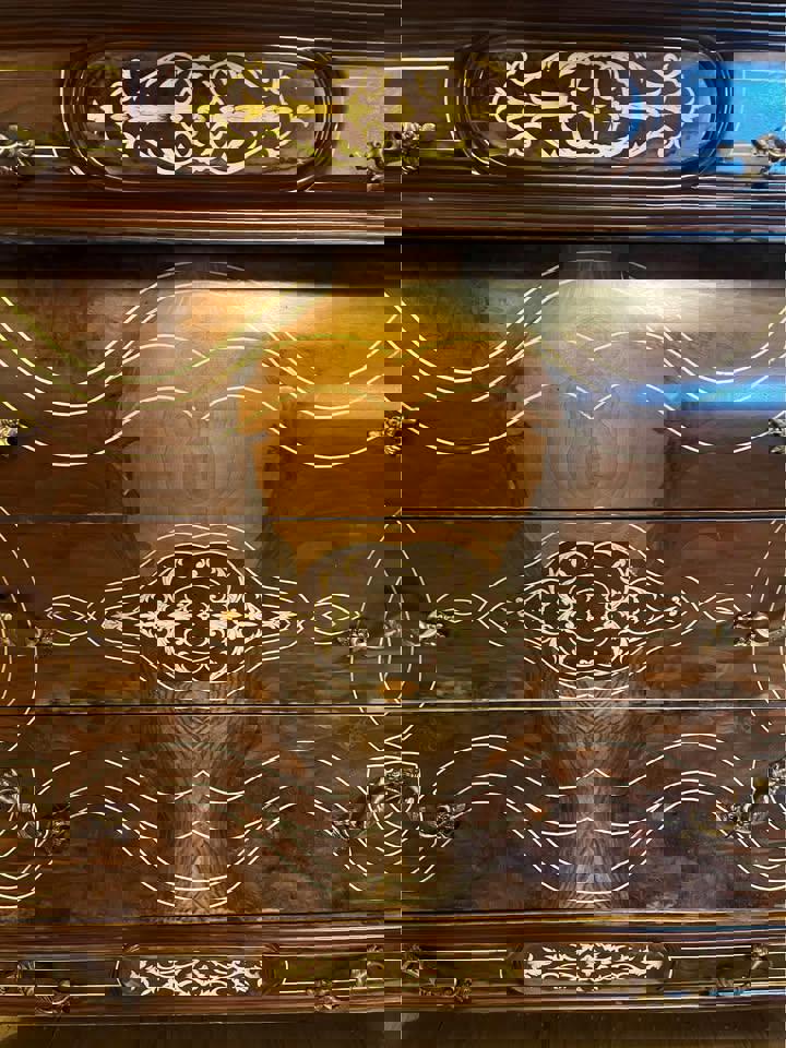 114x52x110cm antique French style chest of drawers dresser sideboard solid timb